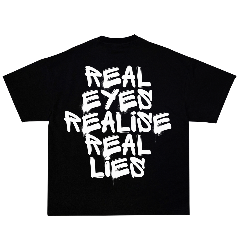 REAL EYES REALISE REAL LIES УНИСЕКС OVERSIZED ТЕНИСКА