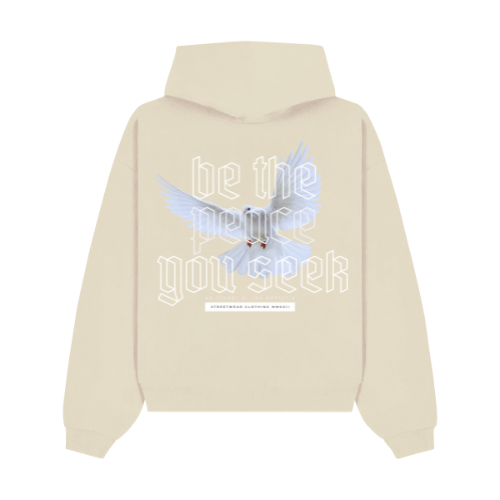 BE THE PEACE YOU SEEK УНИСЕКС OVERSIZED HOODIE